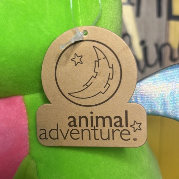 Squishy Heart Plush Dragon with iridescent horns and wings Valentines NWT - Picture 6 of 12